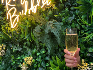 Champagne Wall with Hand Service